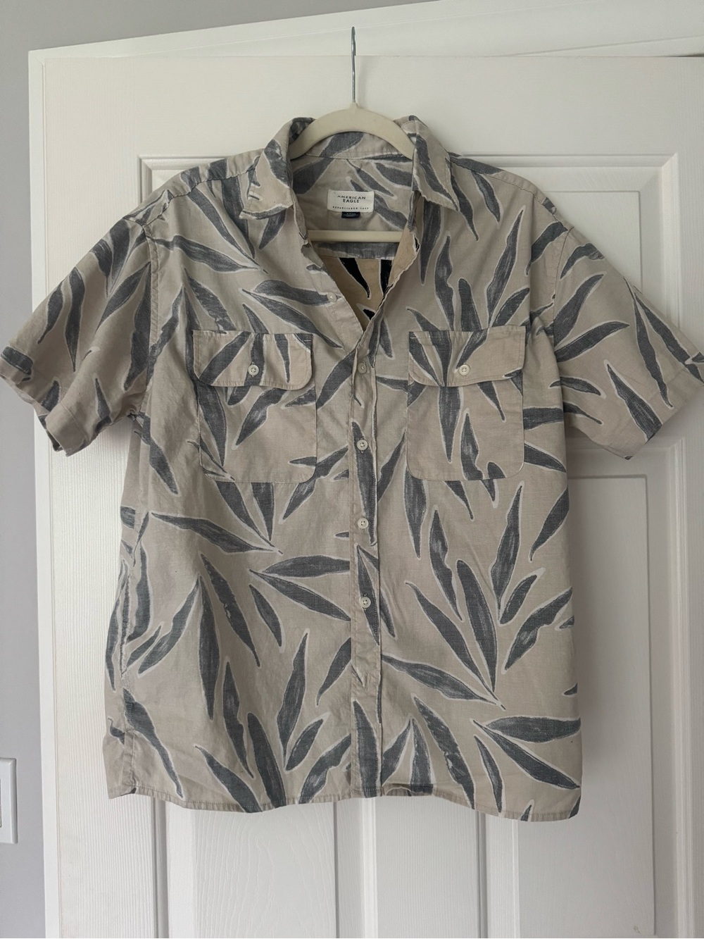 AE Men’s Cotton Button-Up Shirt